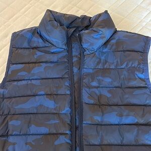 Gap Kids Navy Camo Puffer Vest
